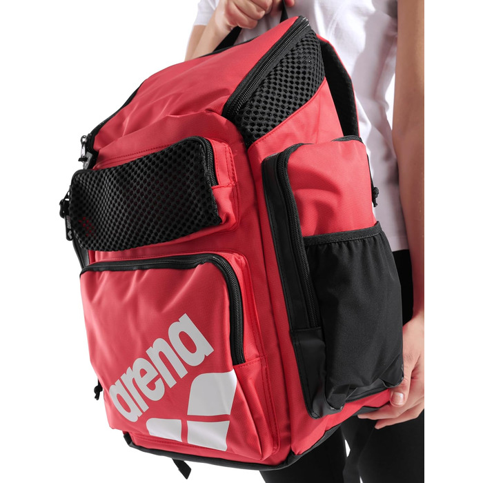 Рюкзак для плавання Arena One Go, 45 літрів, червоний - спортивна сумка для подорожей