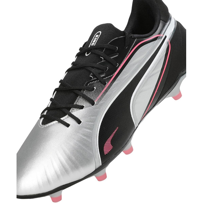 Футбольні бутси PUMA King Match FG/AG, 43 EU, Puma Silver/Black/White