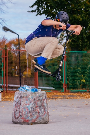 Трюковий самокат RAVEN Evolution Rookie Lime 100мм