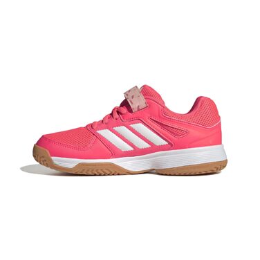 Дитячі кросівки Adidas Speedcourt Unisex для залу (розмір 35.5 EU, колір Solar Turbo Ftwr White Clear Pink)