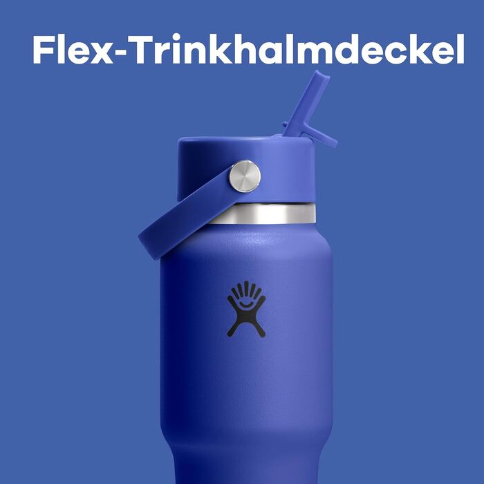 Термос-пляшка Hydro Flask Wide Flex Straw з трубочкою 946 мл, нержавіюча сталь, герметична, Shale Gray