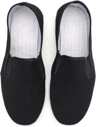 Тай-чи взуття, традиційне китайське кунг-фу взуття з тенту, старі пекінські взуття для бойових мистецтв, чорна гумова підошва, унісекс 38 EU