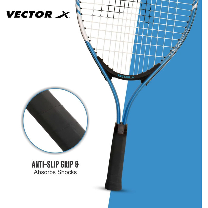Ракетка для тенісу Vector X VXT-520 (графіт, 23 дюйми, синя) - легка, з амортизацією