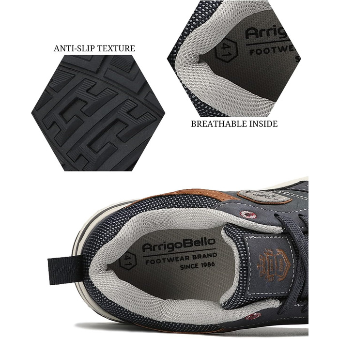 ARRIGO BELLO Кросівки чоловічі спортивні для прогулянок та активного відпочинку, розмір 41-46, колір блакитний