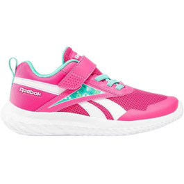 Дитячі кросівки Reebok Rush Runner 5 для дівчаток, розмір 33 EU, кольори: Boldpink, Unleashedgreen, White