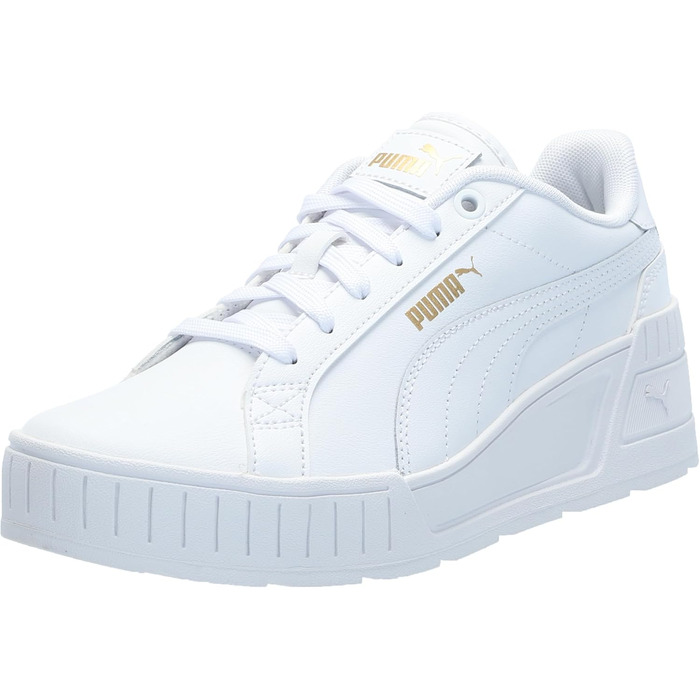 Жіночі футбольні бутси PUMA Karmen Wedge - білі (41 EU, White White Gold)