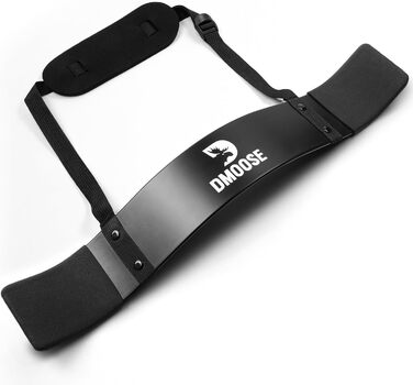 DMoose Arm Blaster для біцепса та трицепса, преміальна шия, регульовані ремені, обладнання для ізоляції м'язів, чорний