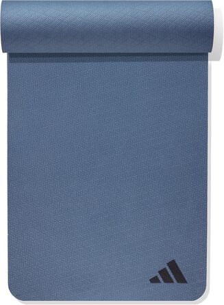 Йога-килимок Adidas 4 мм з перероблених матеріалів, протиковзкий, без ПВХ (176 x 61 см), Preloved Ink