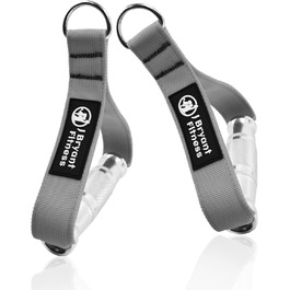 Ручки для тренажерів з еластичними стрічками J Bryant: міцні металеві ручки для кросовера, LAT pulldown, пулерів