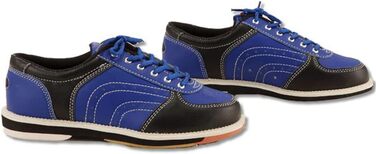 Жіночі дитячі дорослі боулінгові туфлі з шкіри, дихаючі, унісекс (41 EU, Blue Blau)