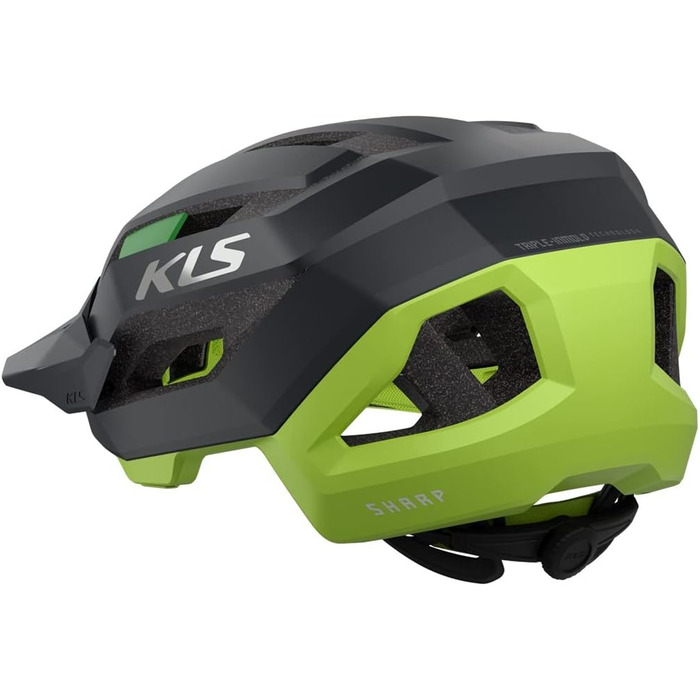 Велосипедний шолом KELLYS SHARP KLS MTB 3D FIT Coolmax, In-Mold, регульований, L/XL (58-61 см), зелений