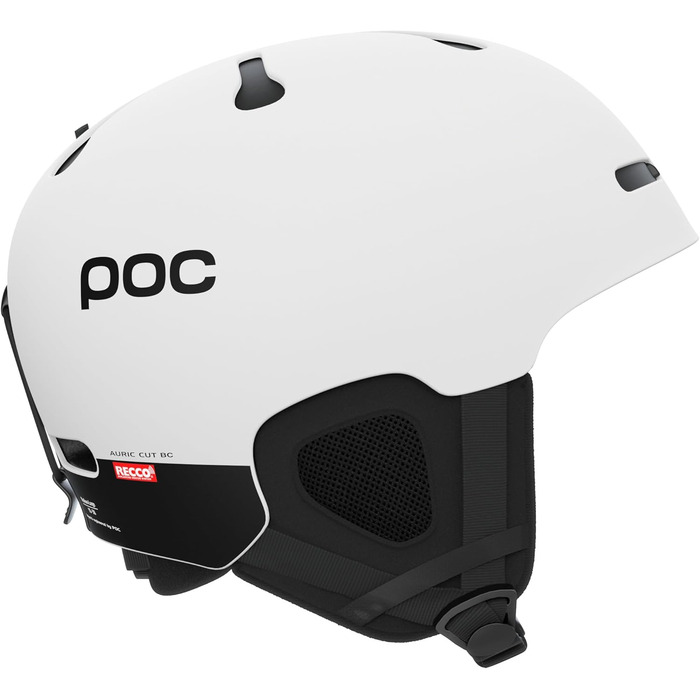 Універсальний лижний та сноубордичний шолом POC Auric Cut BC MIPS, ABS, розмір M-L (55-58 см), матовий білий