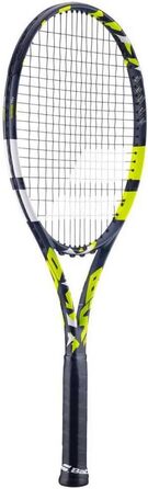 Тенісна ракетка Babolat Evo Aero для дорослих - сила та комфорт. Аеродинамічний фрейм Alpha Spin з технологіями Evo 4 Feel & Woofer. Ручка Syntec Evo Grip 1-3 сіра/жовта