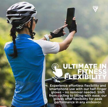 Фитнес рукавички RDX для чоловіків та жінок, рукавички для тренувань, силових вправ, з антиковзким покриттям та захистом зап'ястя, для залу, бодібілдингу, HIIT, підняття ваги, чорні, XL