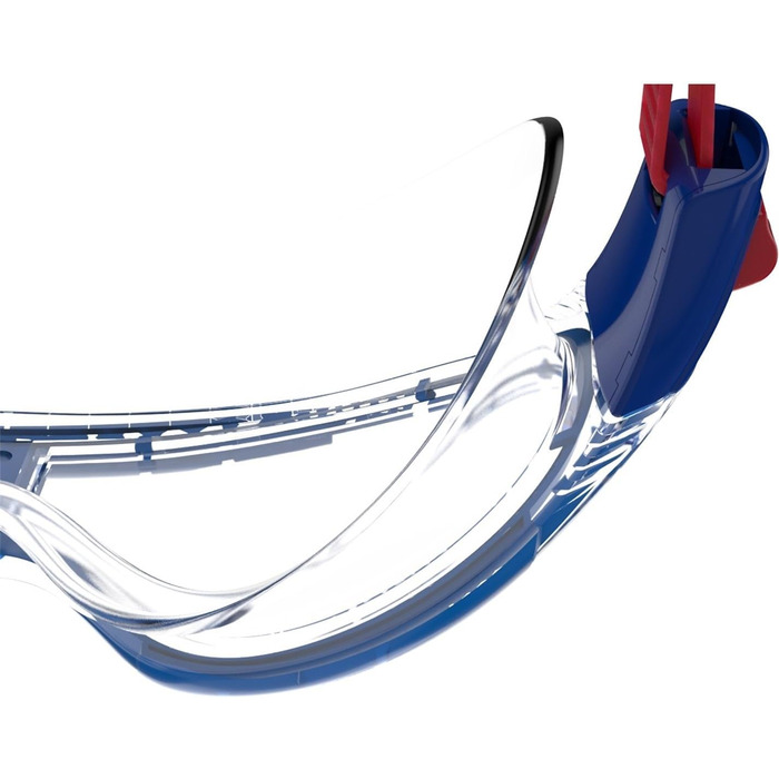 Дитячі плавальні окуляри Speedo Biofuse Rift, маска для плавання, антифог, антипотік, сині/помаранчеві, універсальний розмір