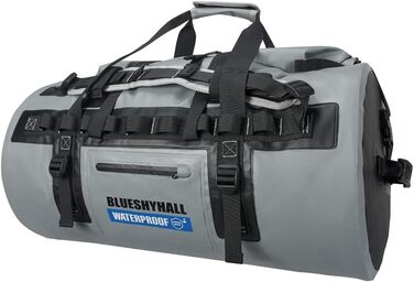 Водонепроникний мішок Blueshyhall Dry Bag 30L (60L) - рюкзак, ролтоп, для каякінгу, кемпінгу, риболовлі, плавання, серфінгу, рафтингу (сірий)