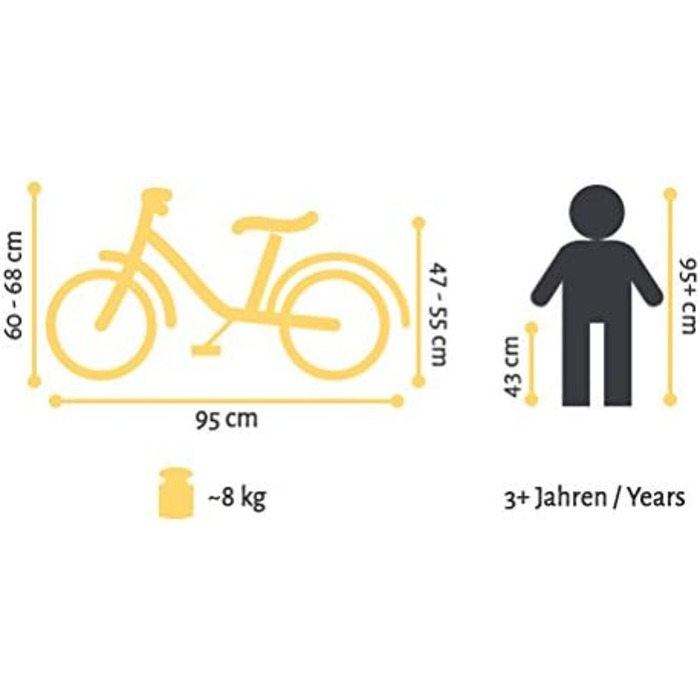 Дитячий велосипед BIKESTAR Classic 12 дюймів для дівчаток від 3 років
