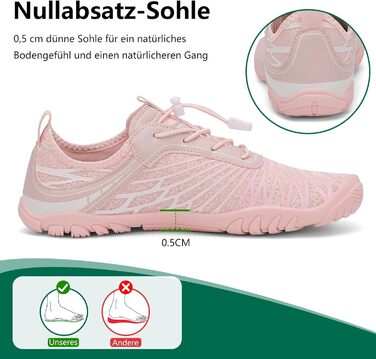 Жіночі шльопанці Sagaro для плавання та відпочинку, дихаючі, швидко сохнуть, широка передня частина, розмір 35-43, білий (35 EU, рожевий)