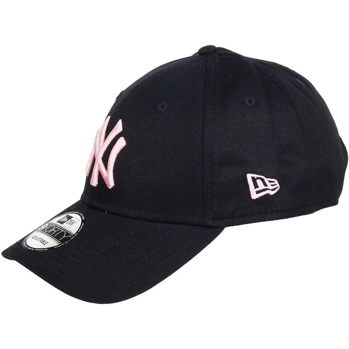 Кепка бейсболка New Era MLB 9Forty з логотипом команди NY/LA, чорно-рожева, регульована