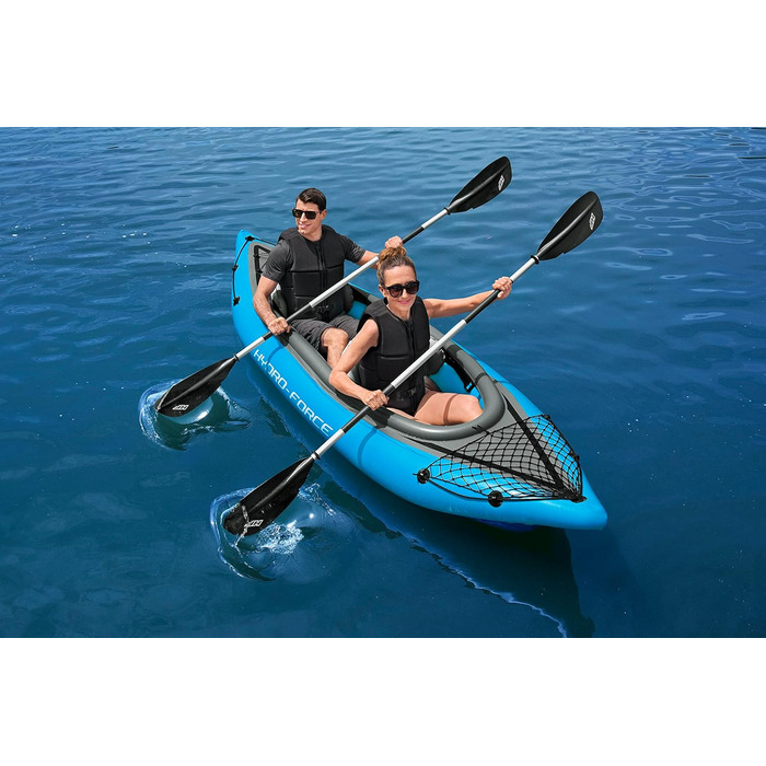 Надувний каяк Bestway Hydro-Force Cove Champion X2, 331x88x45 см, комплект з веслами і насосом