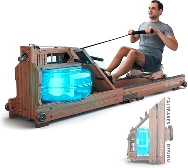 Складаний водний веслувальний тренажер Bluefin Fitness Blade Aqua W-1/M-1 з LCD-дисплеєм