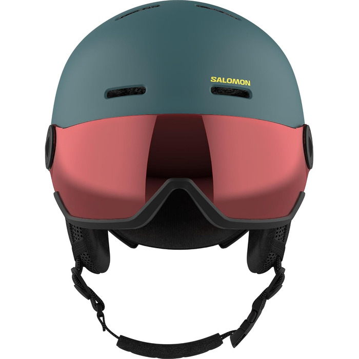 Дитячий лижний шолом Salomon Orka Visor для сноуборду, інтегрований козирок, легкий, зручна посадка
