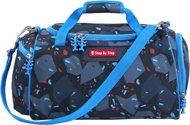 Спортивна сумка Step by Step 'Трактор Фредді', блакитна, 13л, з відділенням для мокрого одягу, регульовані ремені