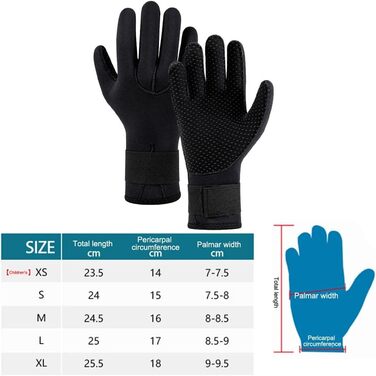 Рукавички для дайвінгу pdodo з неопрену 3/5 мм, чорні, непромокаючі, для чоловіків та жінок, для плавання, серфінгу та риболовлі