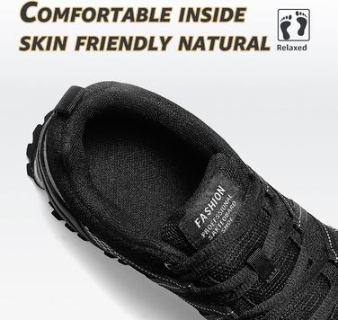 Чоловічі кросівки ASHION для спорту та бігу, легкі, дихаючі, чорні (45 EU)