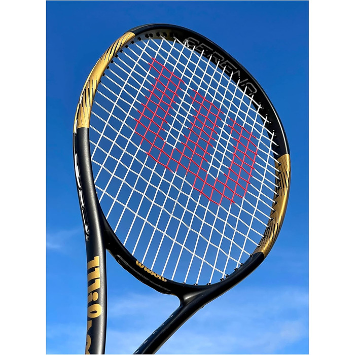 Тенісна ракетка Wilson Serena Elite 103 для дорослих, чорна/золота, розмір ручки 3 (4 3/8 дюйма)