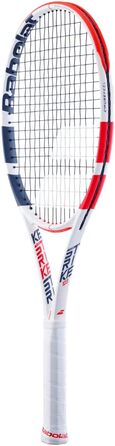 Тенісна ракетка Babolat Pure Strike 103 (3 покоління), натягнута, 16 г біла струна Babolat Syn Gut, середня натяжка, ручка 4 3/8