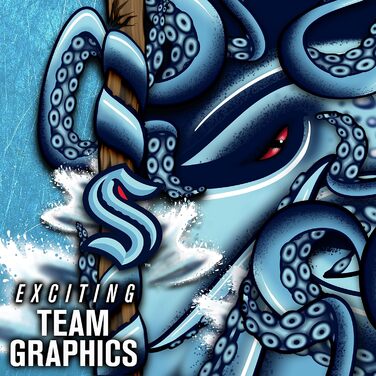Міні-хокейна воротарська маска Franklin Sports NHL Seattle Kraken з логотипом та кейсом, колекційна модель