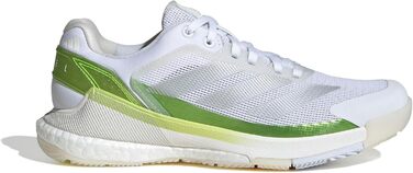 Жіноче взуття для падел-тенісу Adidas Courtquick W, розмір 41 1/3 EU, Cloud White/Silver Metallic/Lucid Lemon