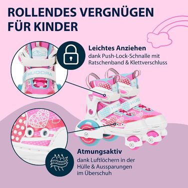 Дитячі ролики Hudora My First Quad - регульовані, для дівчаток, 30-33 розмір