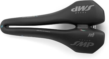 Унісекс велосипедне сідло SMP E-Sport Medium Gel, 273x140 мм, чорне, для дорослих