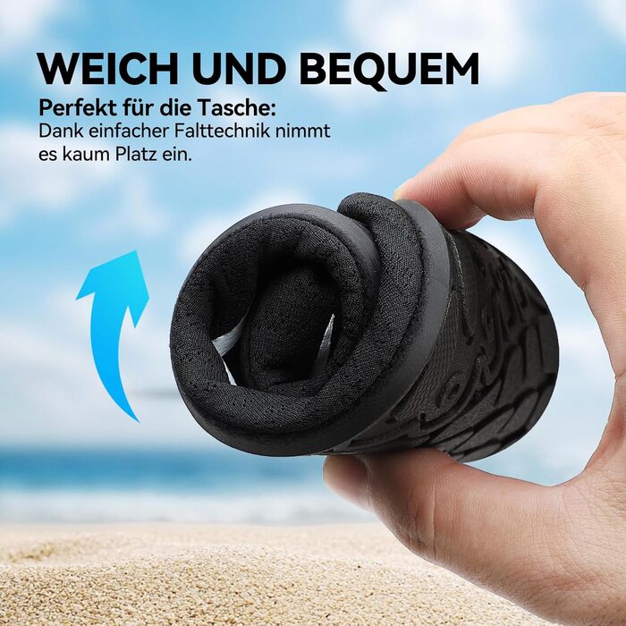 Взуття для плавання та відпочинку на пляжі: унісекс, чорний, 38 EU