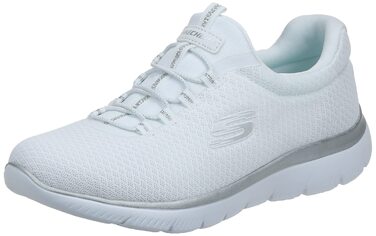 Кросівки жіночі Skechers Summits White/Silver (39 EU) - Дихаюча сітка