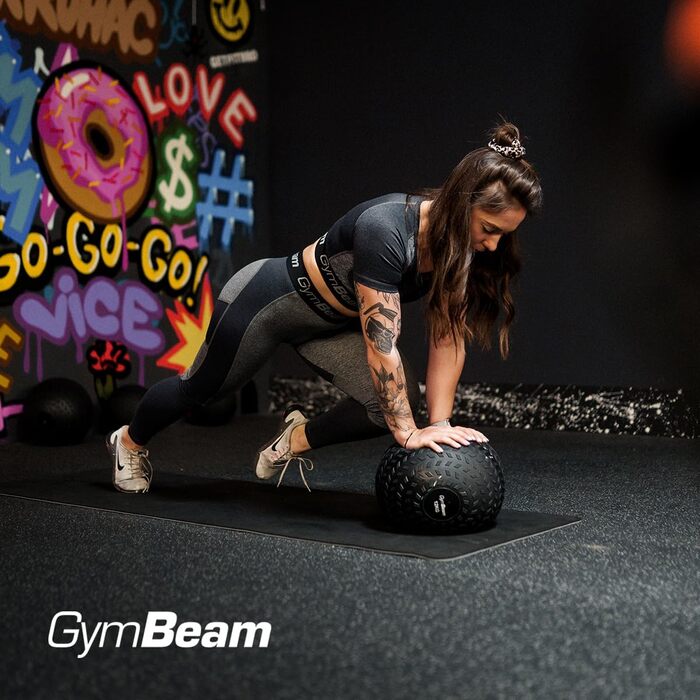 М'яч для тренувань GymBeam Slam Ball 6 кг - медичний м'яч для силових та кардіотренувань, ідеальний для домашніх тренувань, міцний PVC з неслизькою поверхнею