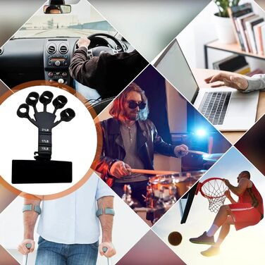 Регульований тренажер для хвату з лічильником – 5–100 кг, тренажер передпліччя та зап'ястя, механічний тренажер для рук для силових тренувань, реабілітації, скелелазіння, фітнесу та зняття стресу (Сірий (набір))