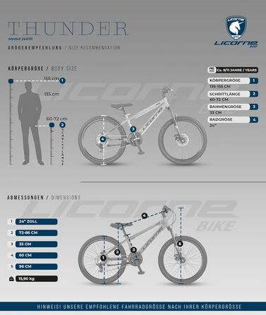 Гірський велосипед Licorne Bike Thunder Premium 24