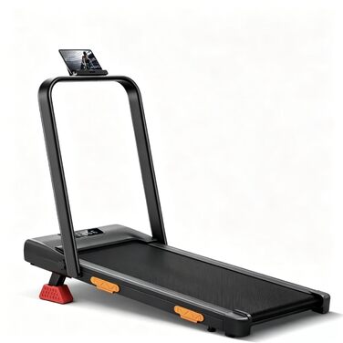 Складана бігова доріжка для дому та офісу 3.0HP з нахилом 10%, Walking Pad з LED-дисплеєм та пультом керування, до 10 км/год, макс. навантаження 136 кг