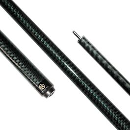 Кю Billardqueue KHEALING з карбону, 58 дюймів, 1/2-дюймова структура, 3-зубчастий з'єднувальний елемент, 12.4 мм наконечник, 540-567 г, для професійних гравців у більярд (зелений)