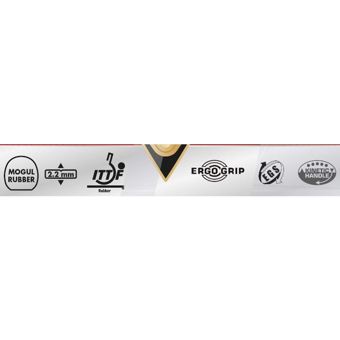 Професійна ракетка для настільного тенісу Sunflex Legend A50, ITTF сертифікат, анатомічна ручка, багатобарвна накладка, для універсальної гри