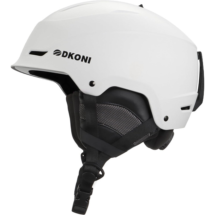 Шолом для сноуборду та гірськолижного спорту для чоловіків, жінок та дітей, регульований розмір, 3-рівнева вентиляція, міцна PC-оболонка з EPS-піною, розмір L (58-62 см)