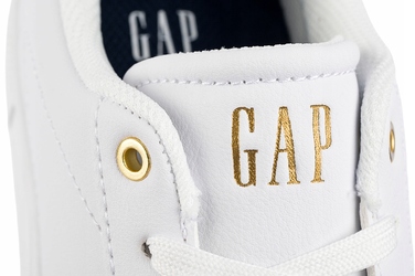 Жіночі спортивні кросівки GAP, екошкіра, білі, елегантні, розмір 39