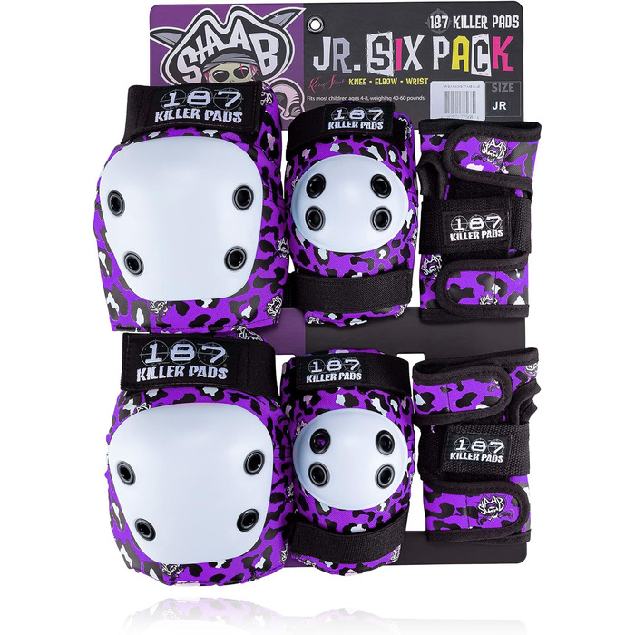 Дитячий захисний комплект 187 KILLER PADS Junior Six Pack для скейтборду та роликів