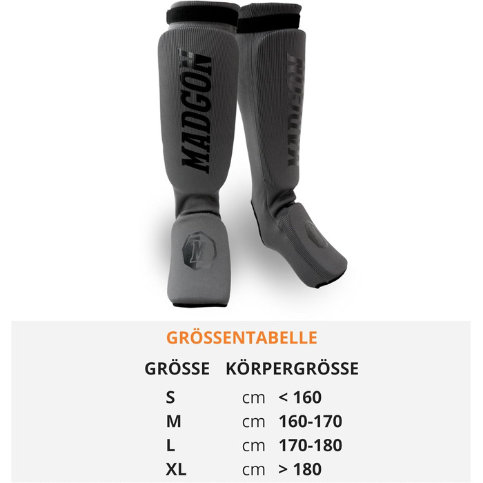 Набір захисних щитколоток MADGON для MMA, кікбоксингу та бойових мистецтв (1 пара) з мішком для відбивання