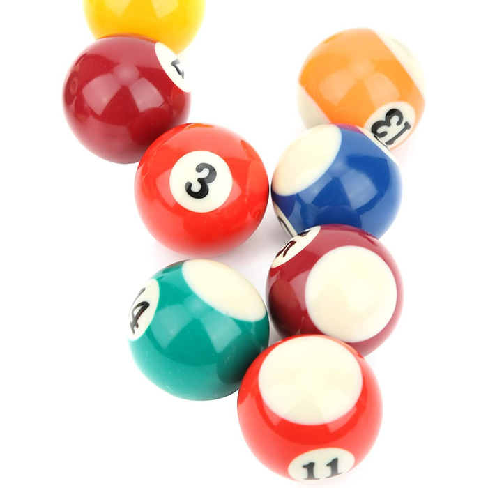 Набір куль для більярду, міні-більярдний набір, 16 куль з кулькового пластику, 38 мм, екологічний, для дітей, ігри вдома