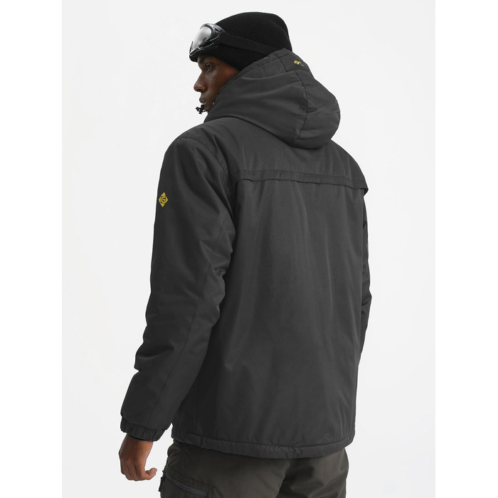 Чоловіча зимова куртка GEMYE, непромокальна, чорна (M, сірий колір 01)