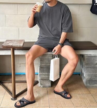 Чоловічі спортивні сандалії COFACE для відновлення після навантажень, підтримка склепіння стопи, ортопедичні, розмір 40-48 (40 EU, сіро-чорний)